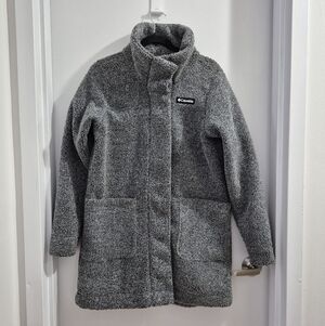 Columbia Women's Gray Teddy Sherpa Coat